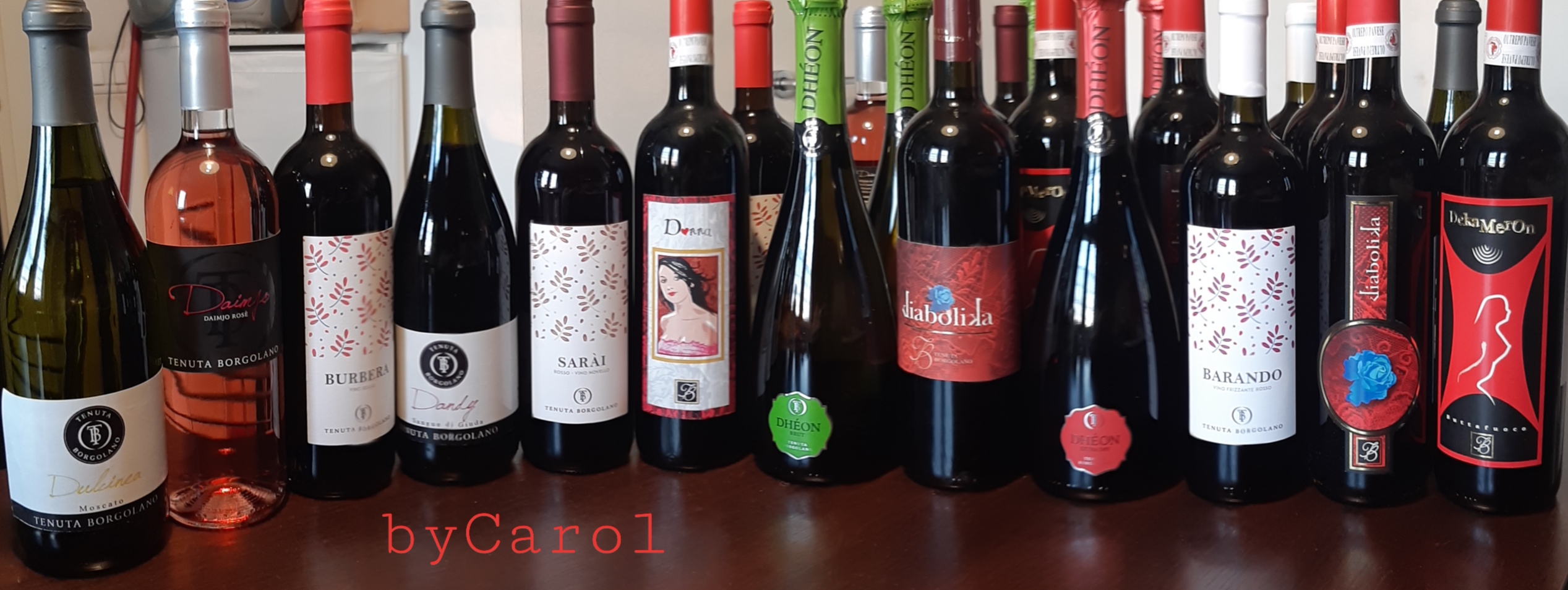 Alcuni vini di Tenuta Borgolano di Donatella Quaroni