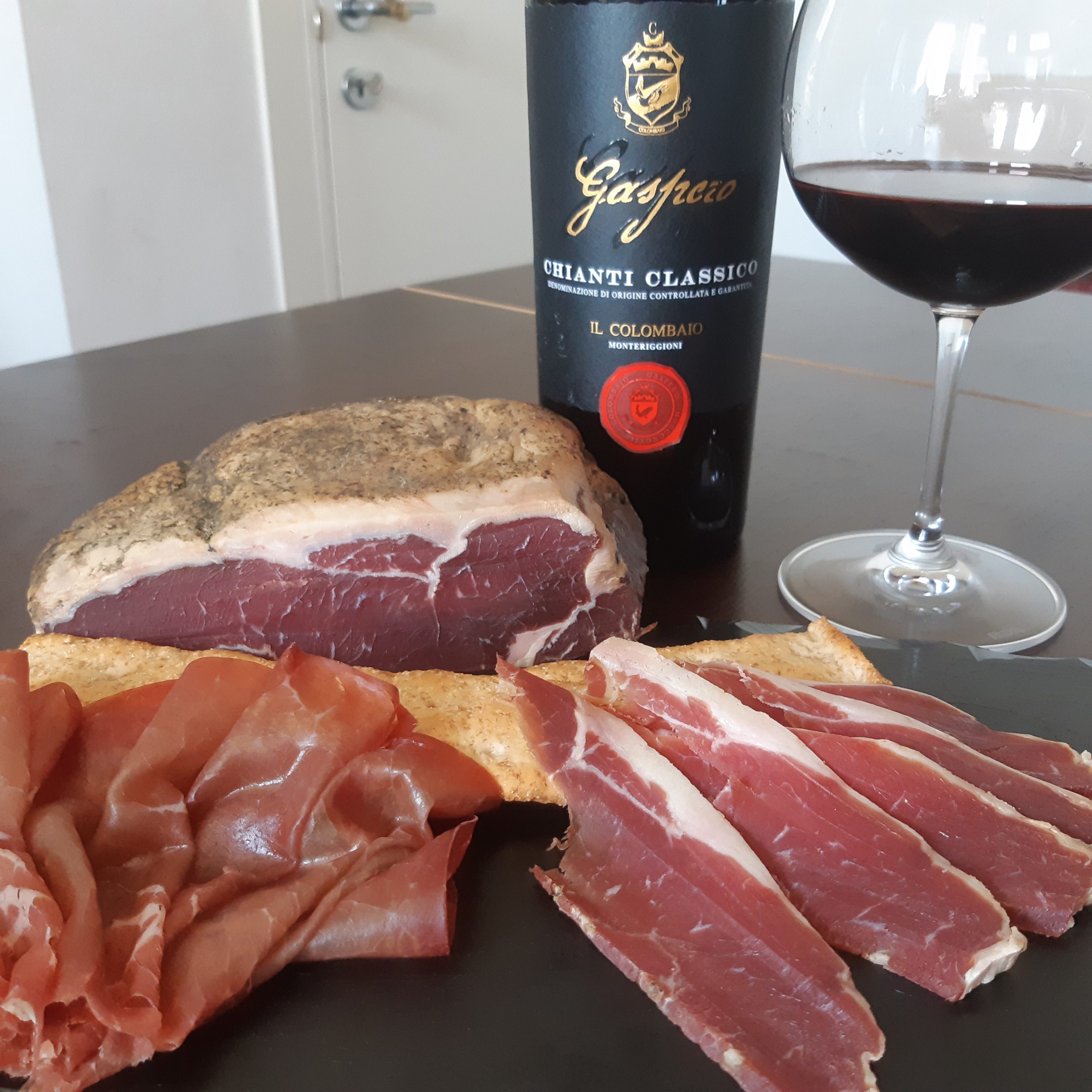 Abbinamento vino e salumi di Carol Agostini Cantina Fattoria Il Colombaio di Monteriggione