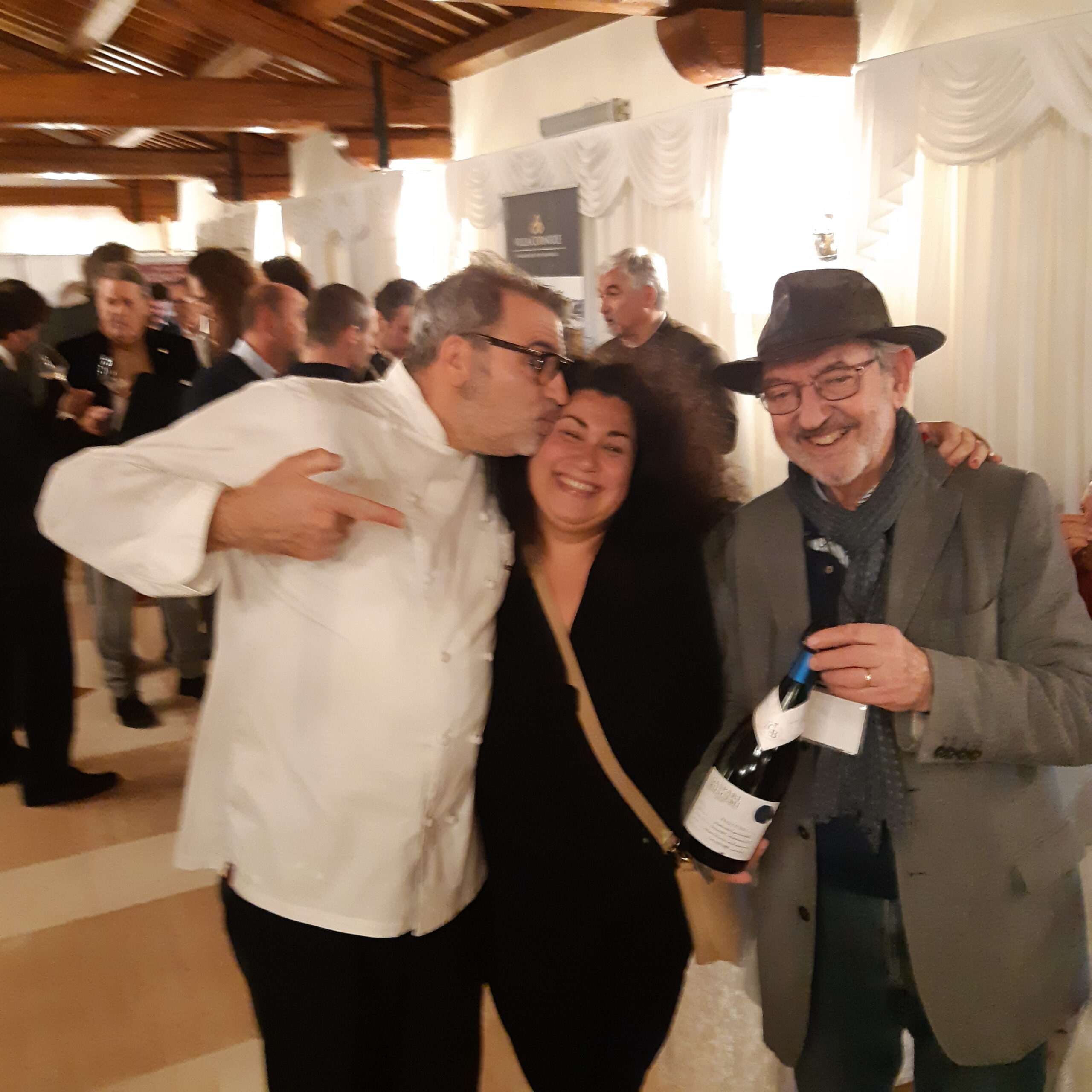 Chef Franco Favaretto e l'enologo Gaspare Buscemi alla manifestazione Vini da Terre Estreme
