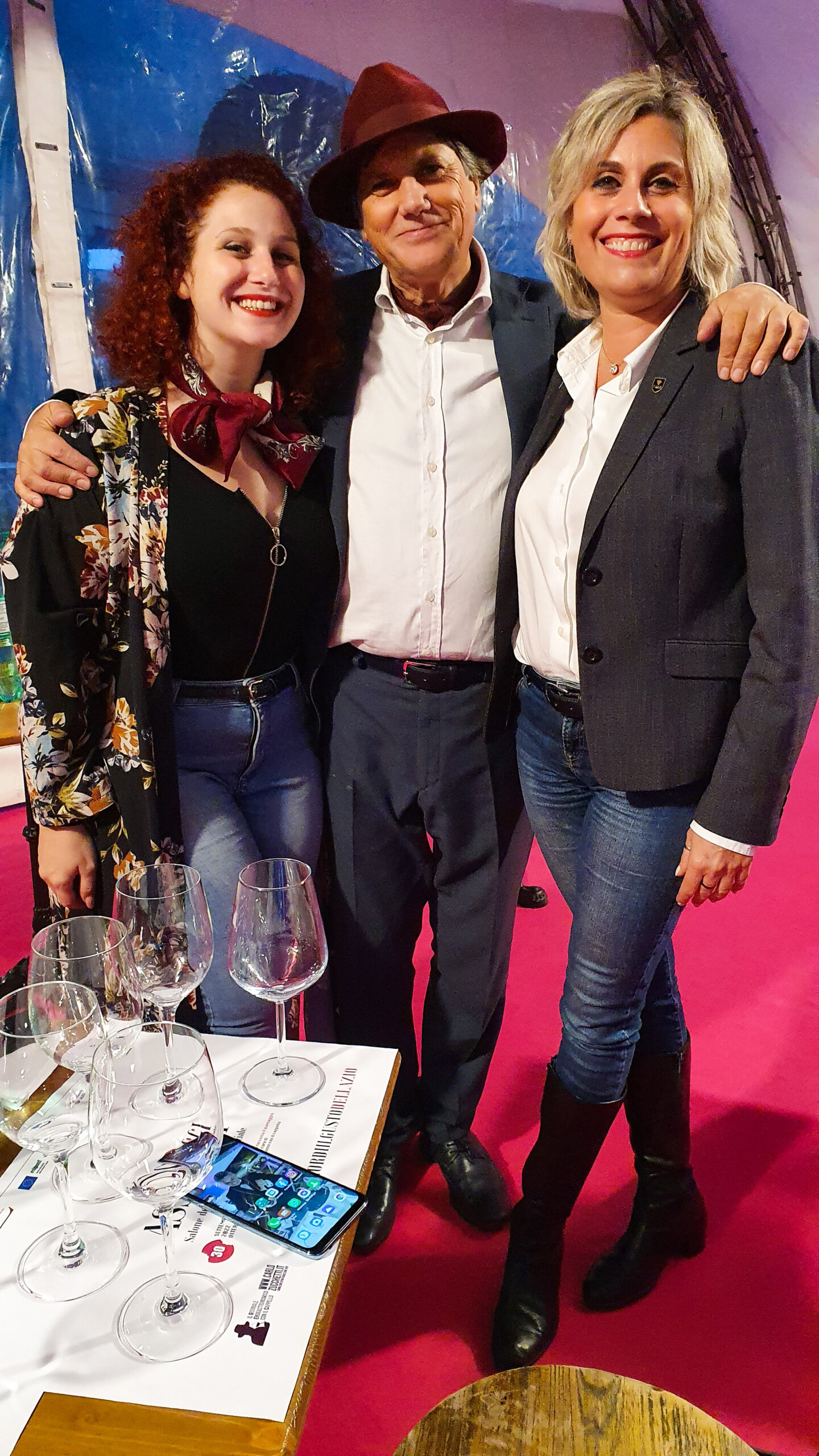 Ilaria Castagna, Cristina Santini Partners in Wine e Carlo Zucchetti 