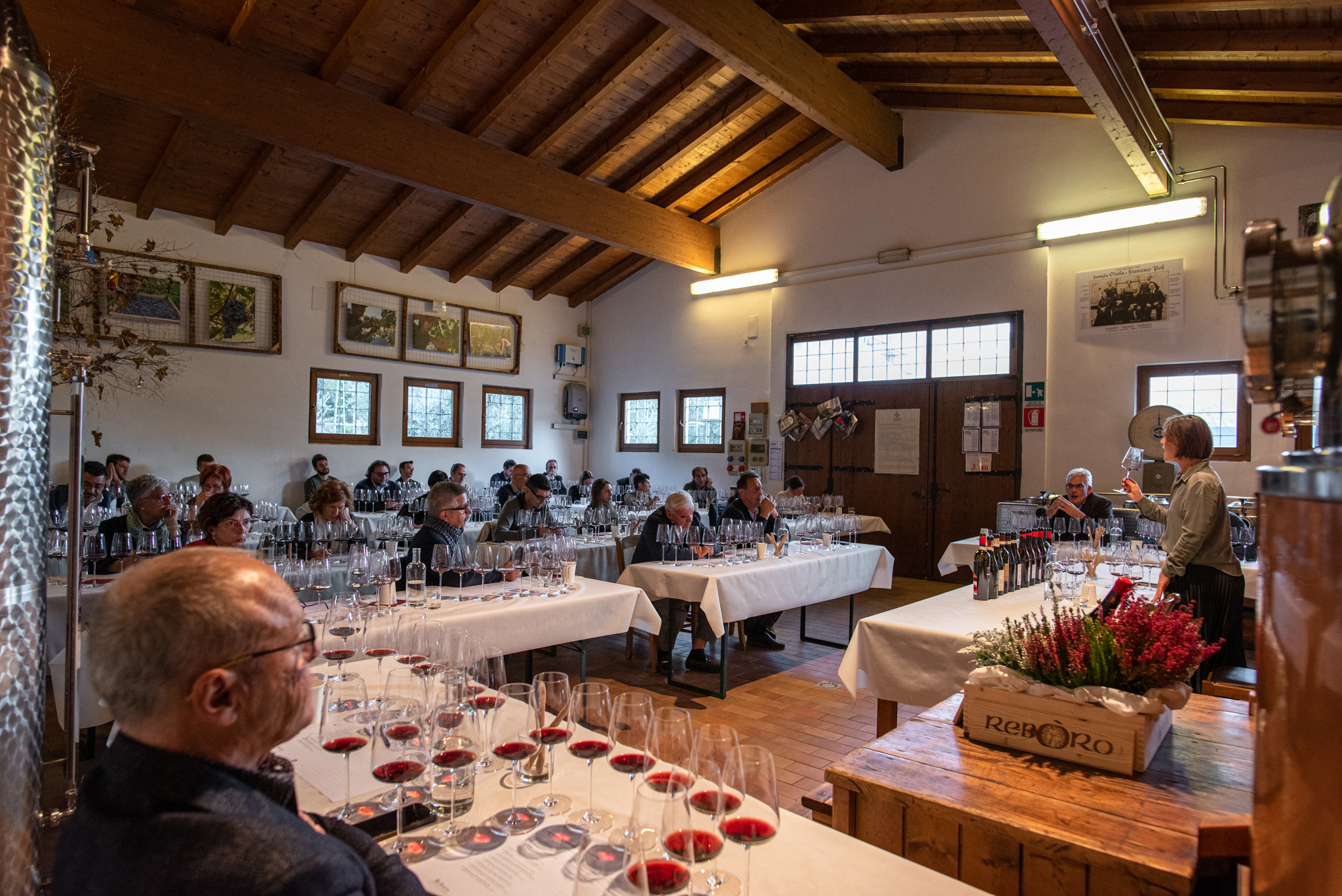 Le degustazioni di Reboro fatte durante l'evento, foto da comunicato stampa