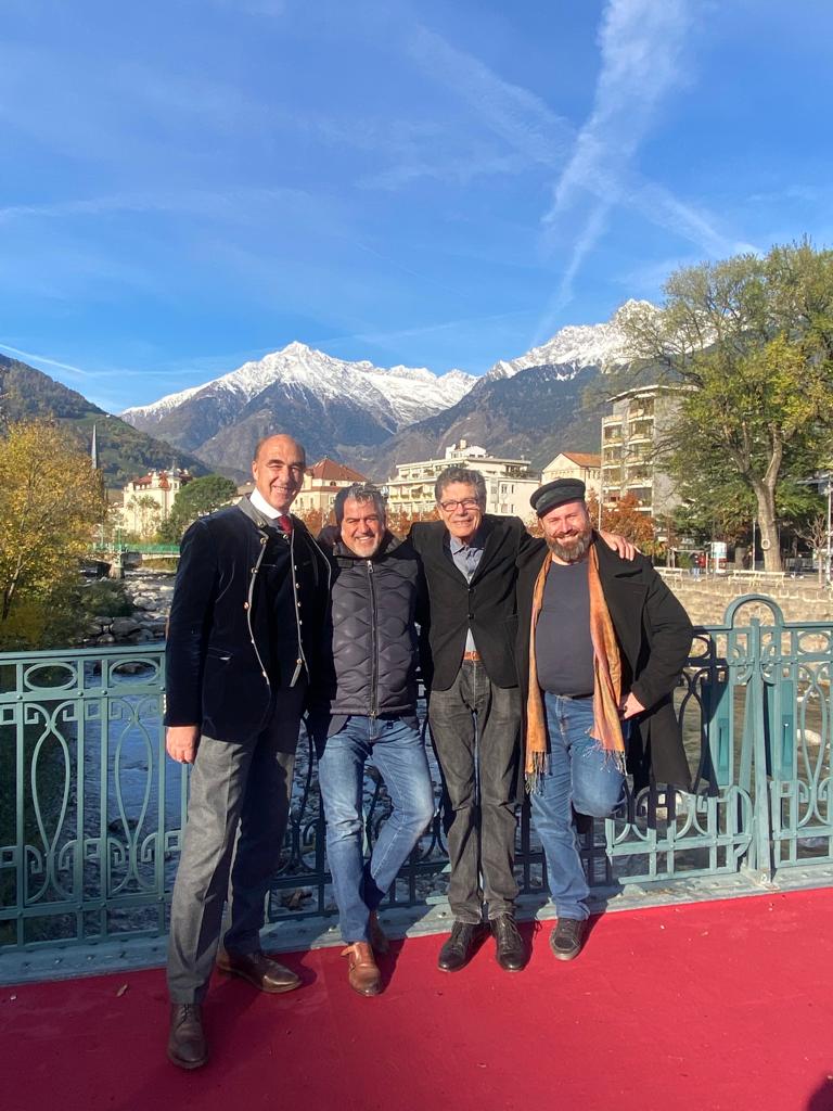 Helmuth Köcher, Roberto Cipresso, Luigi Cremona e Gaetano Cataldo al Merano Winefestival 2022, foto da comunicato stampa
