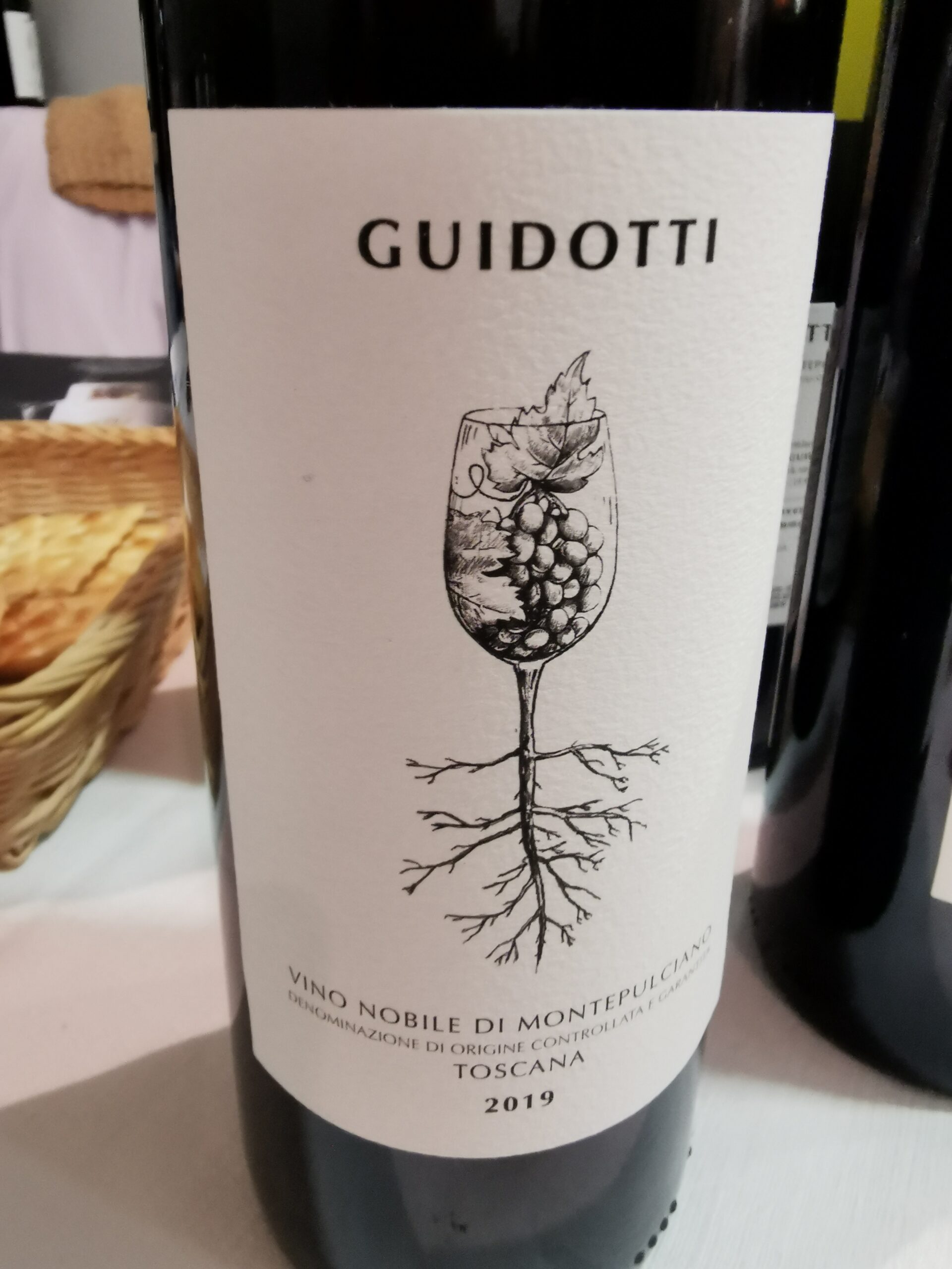 Bottiglie assaggiate durante l'evento da Elsa Leandri, Cantina Guidotti, Vino Nobile di Montepulciano