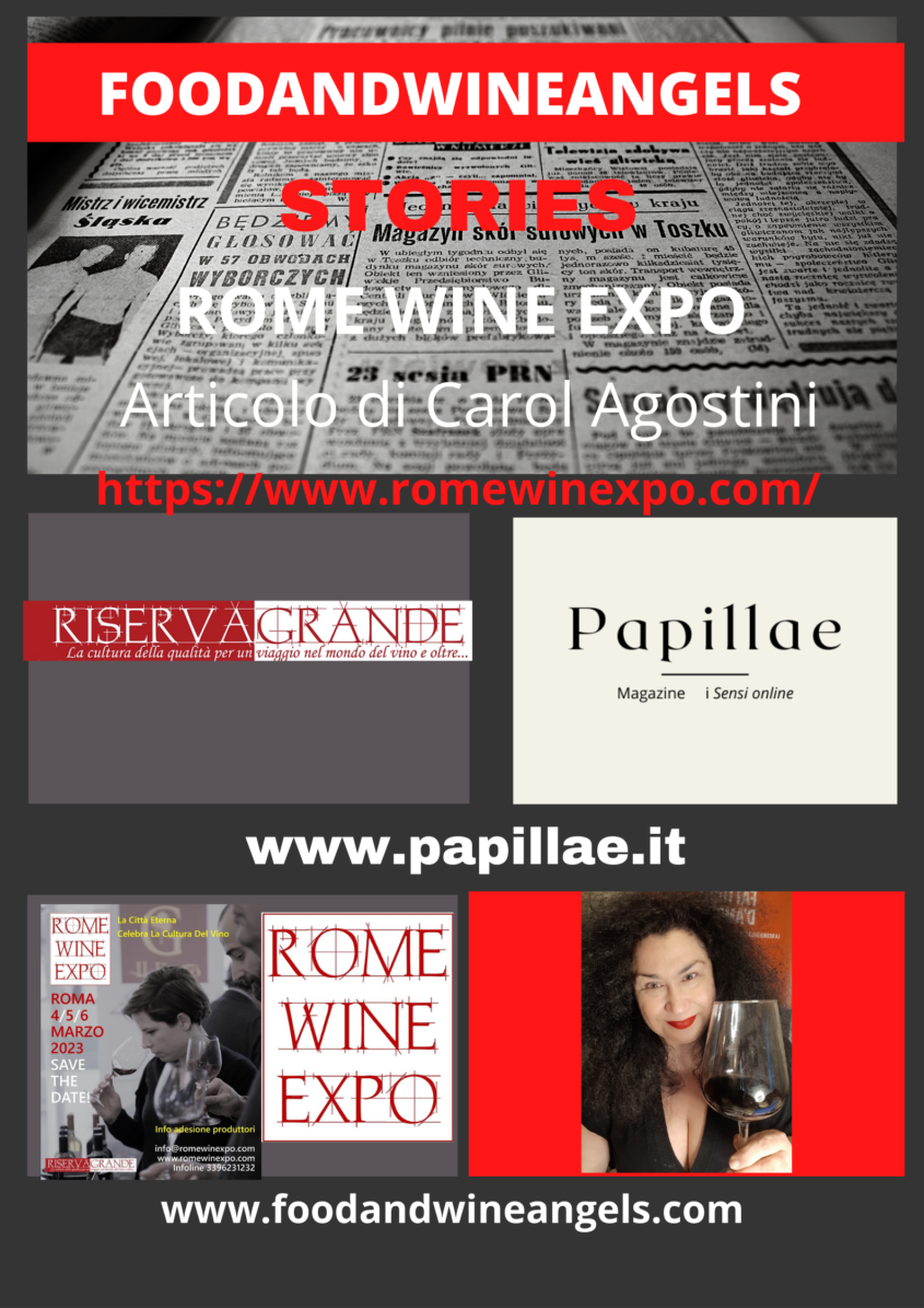 ROME WINE EXPO 2023 di RiservaGrande, Carol Agostini