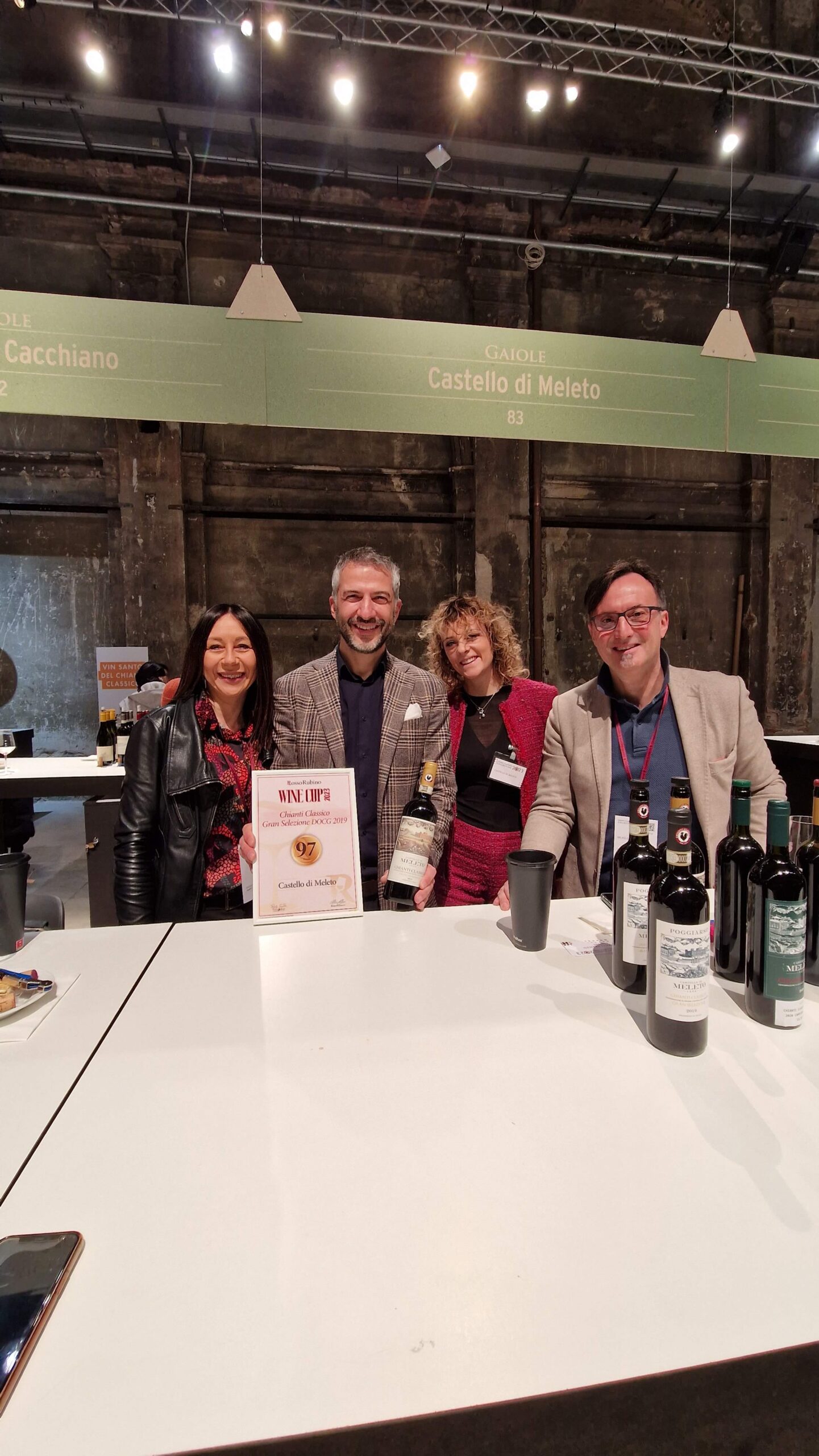 Castello di Meleto con Milko Chilleri e Sara Cintelli WineCup 2023, foto da comunicato stampa