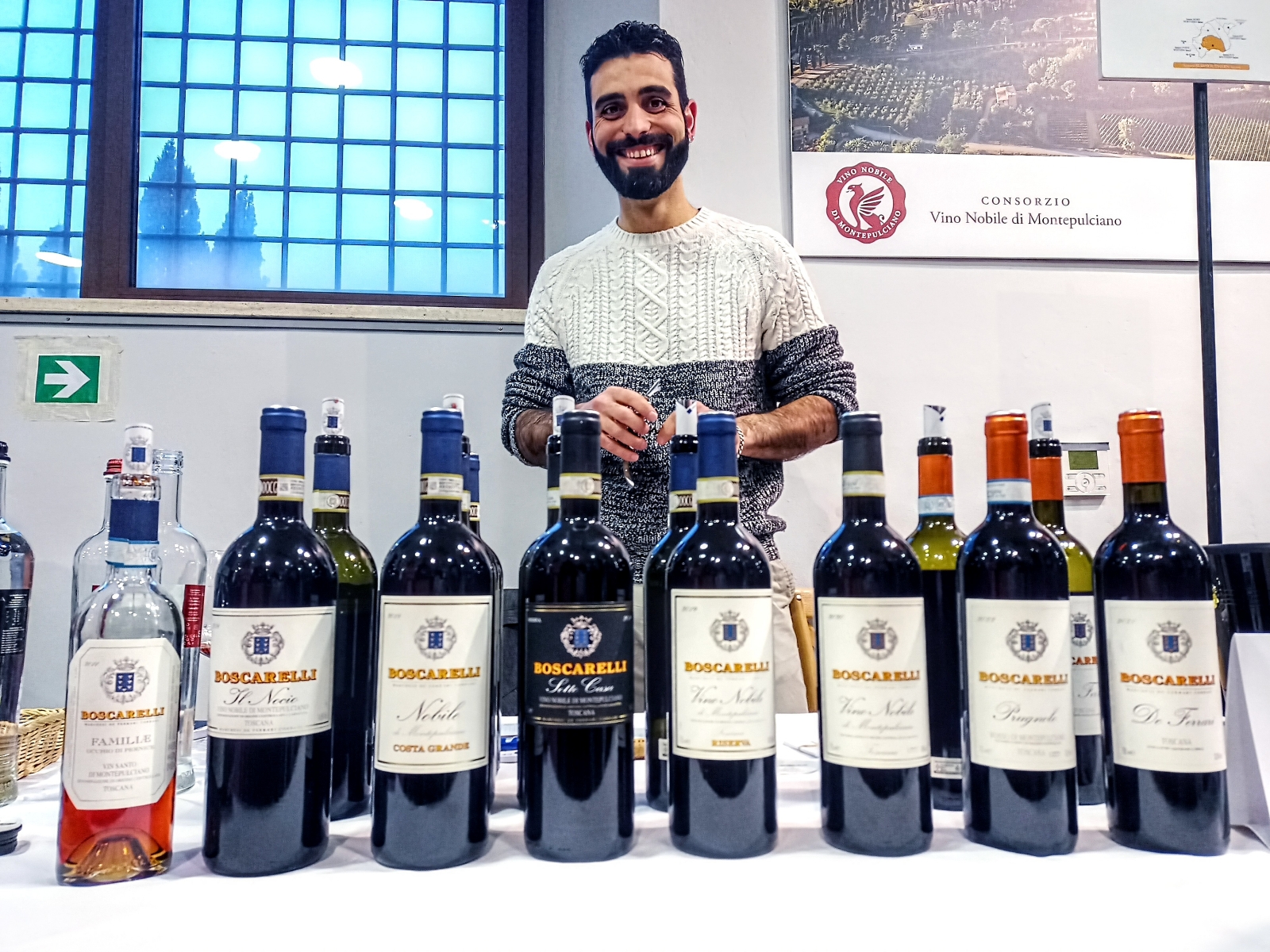 Line up Boscarelli, articolo: Anteprima Vino Nobile di Montepulciano 2023 di Cristina Santini, foto dell'autrice