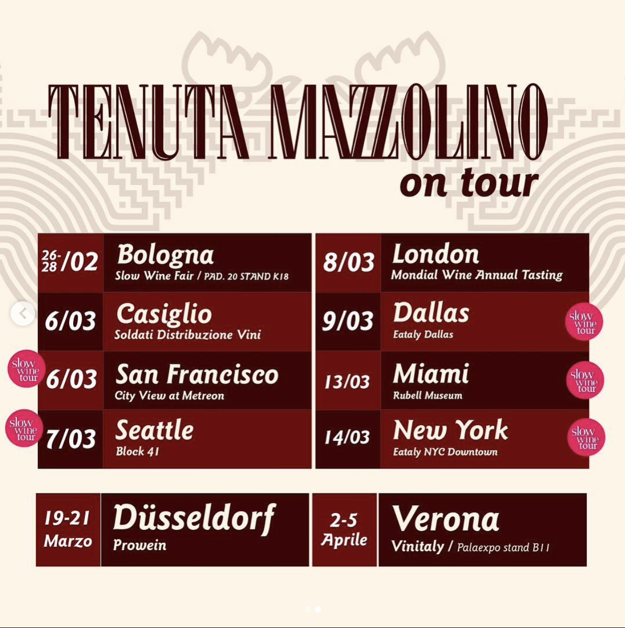 Tenuta Mazzolino on Tour, foto da comunicato stampa