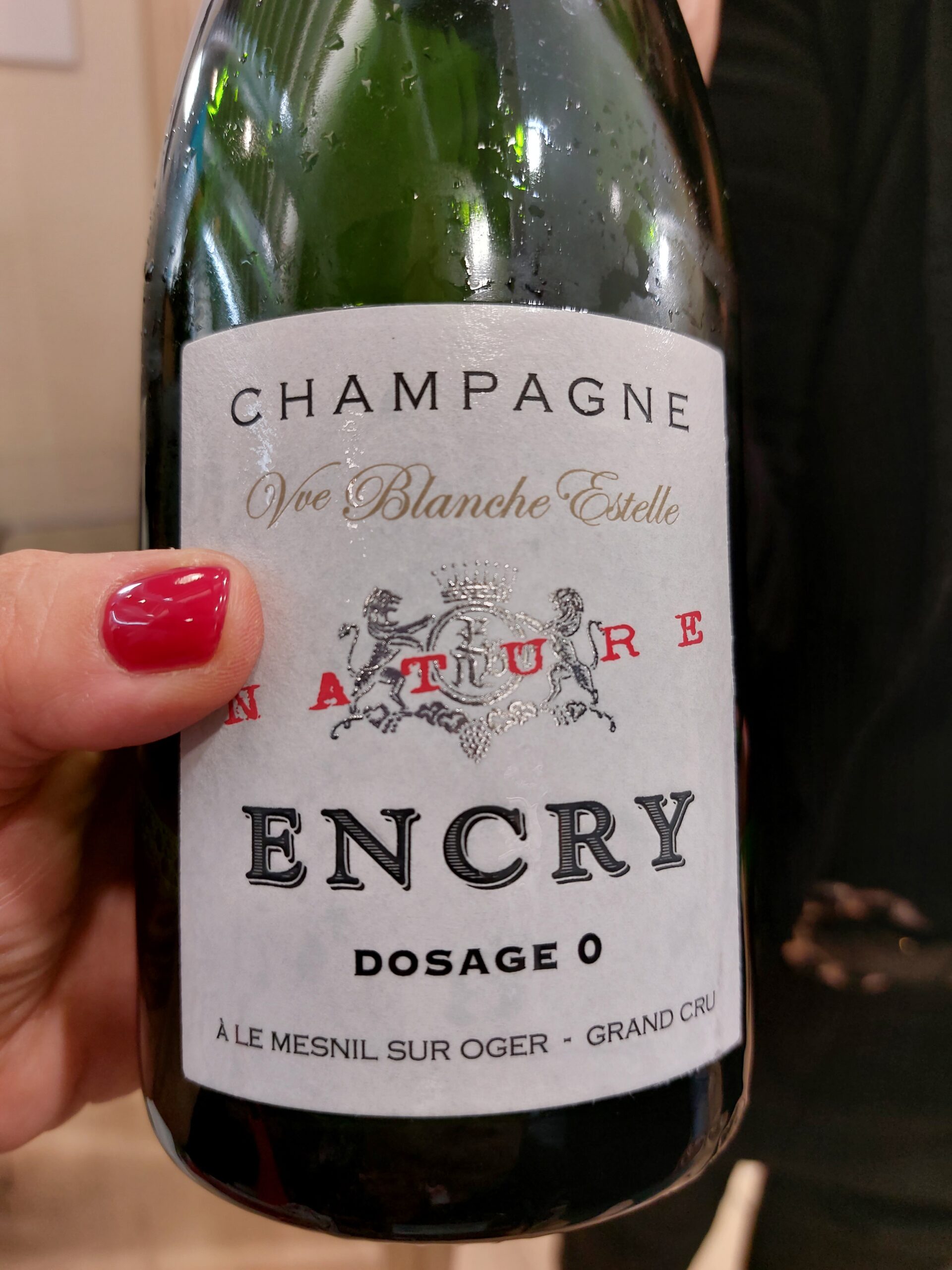 Champagne Encry Dosage 0, Vinitaly 2023, foto di Carol Agostini