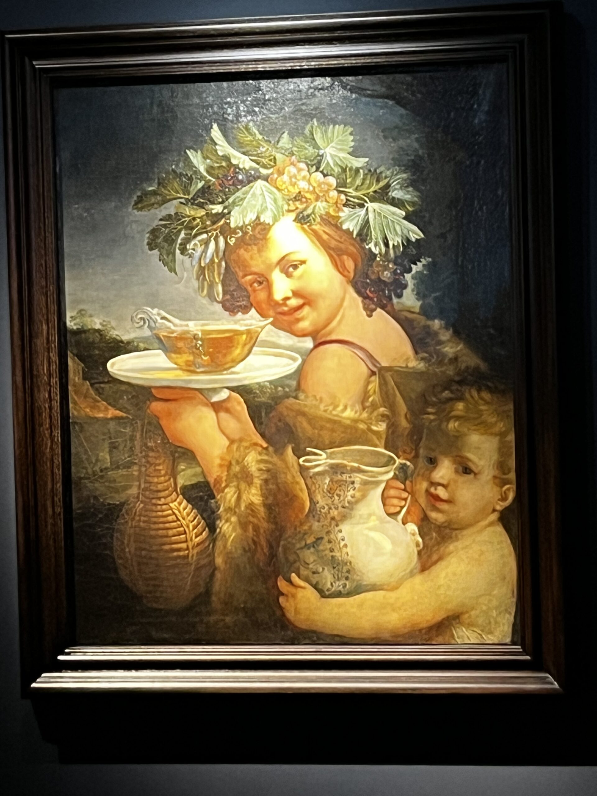 “Bacco Fanciullo” di Guido Reni, immagine di Elsa Leandri, Vinitaly 2023