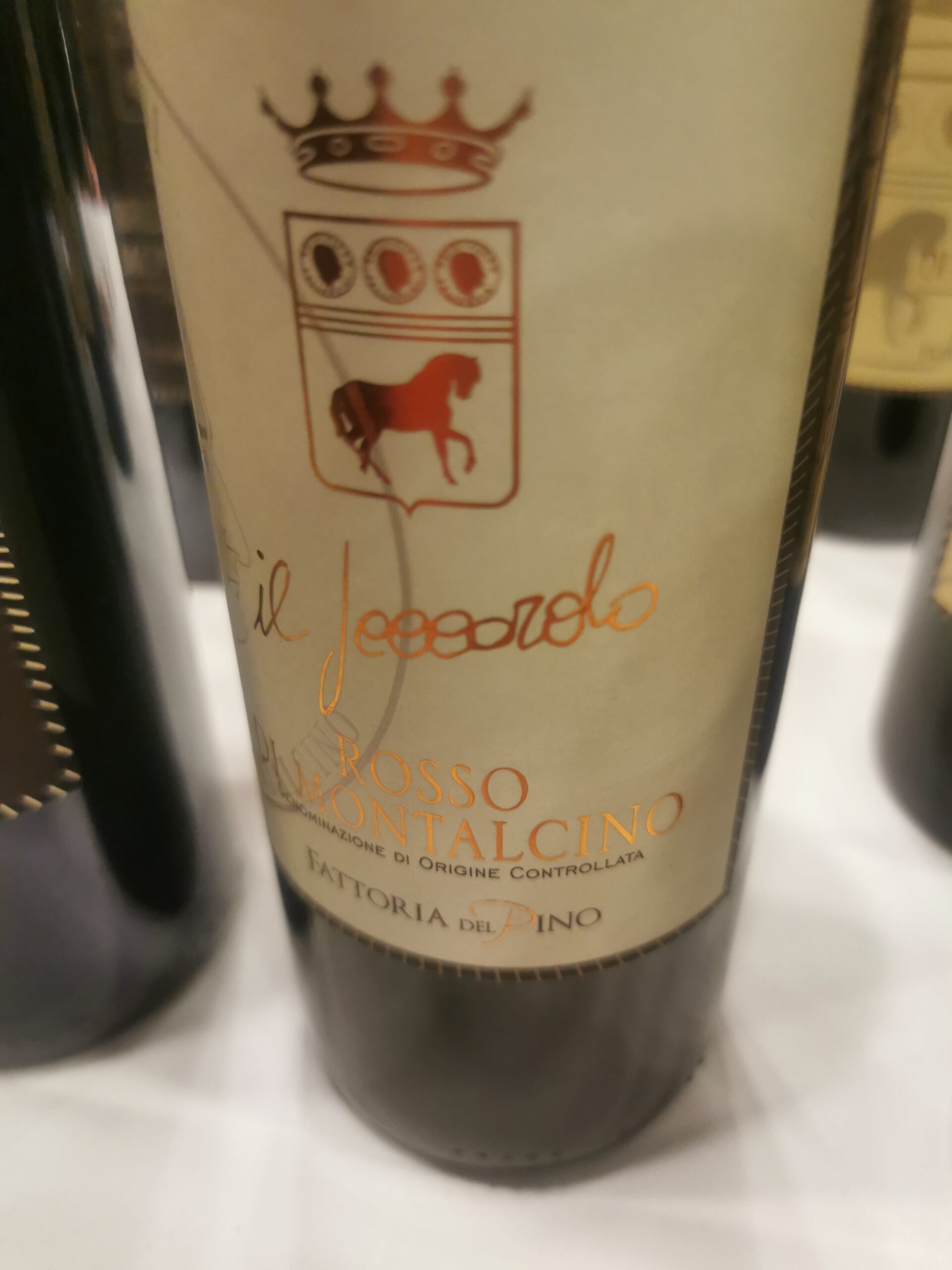 Rosso di Montalcino Il Jeccardo 2018 ( 100% sangiovese) - Fattoria del Pino, Evento Terre di Toscana, foto di Elsa Leandri