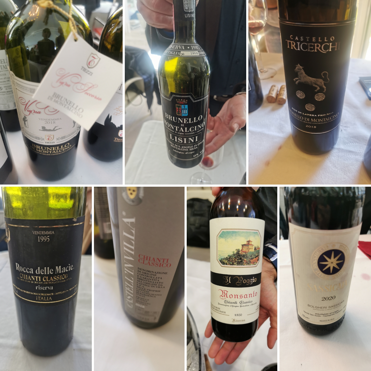 Alcune bottiglie degustate a Terre di Toscana 2023, foto di Elsa Leandri