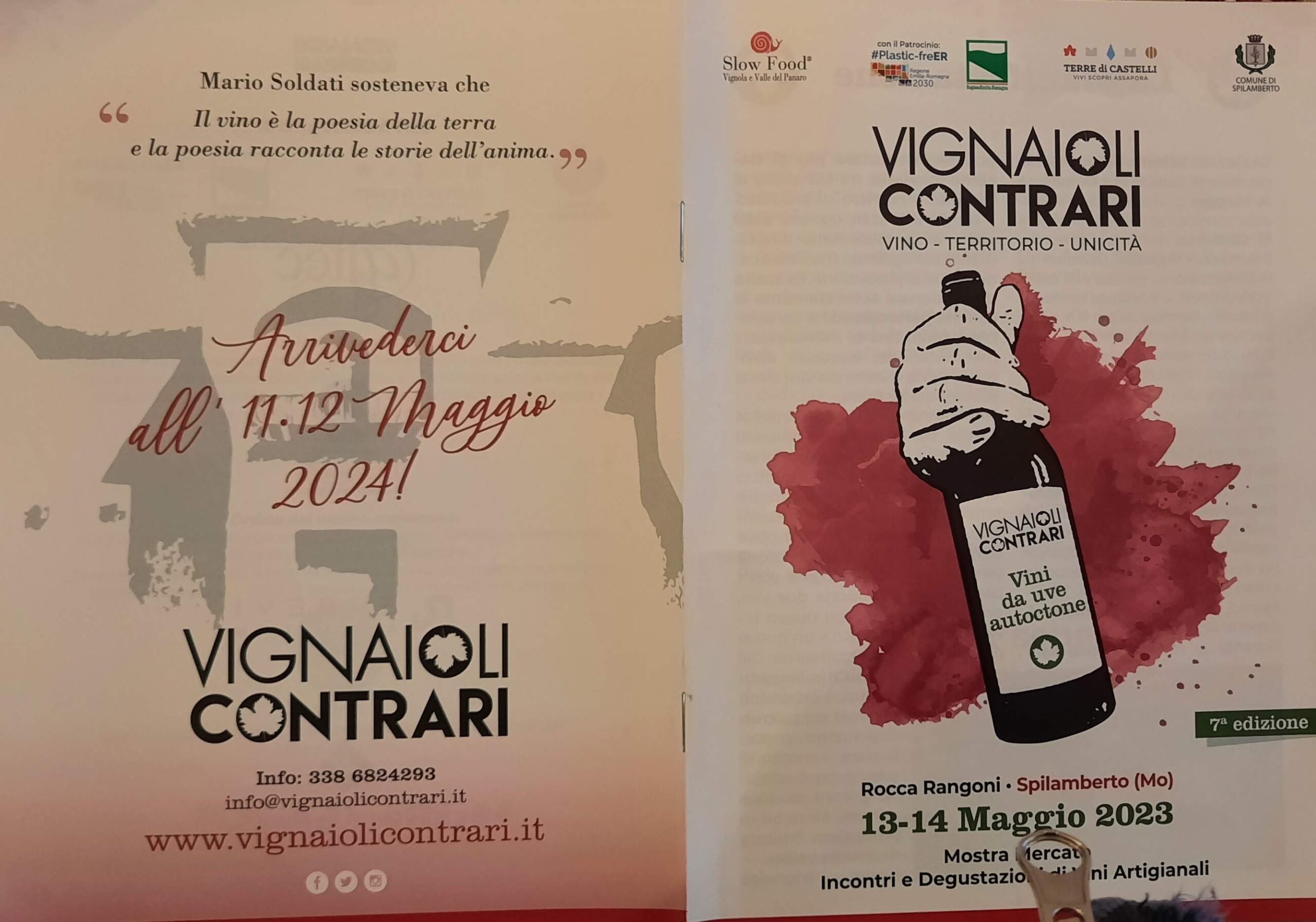 Locandina e manifesto evento Vignaioli Contrari 2023, foto di Adriano Guerri