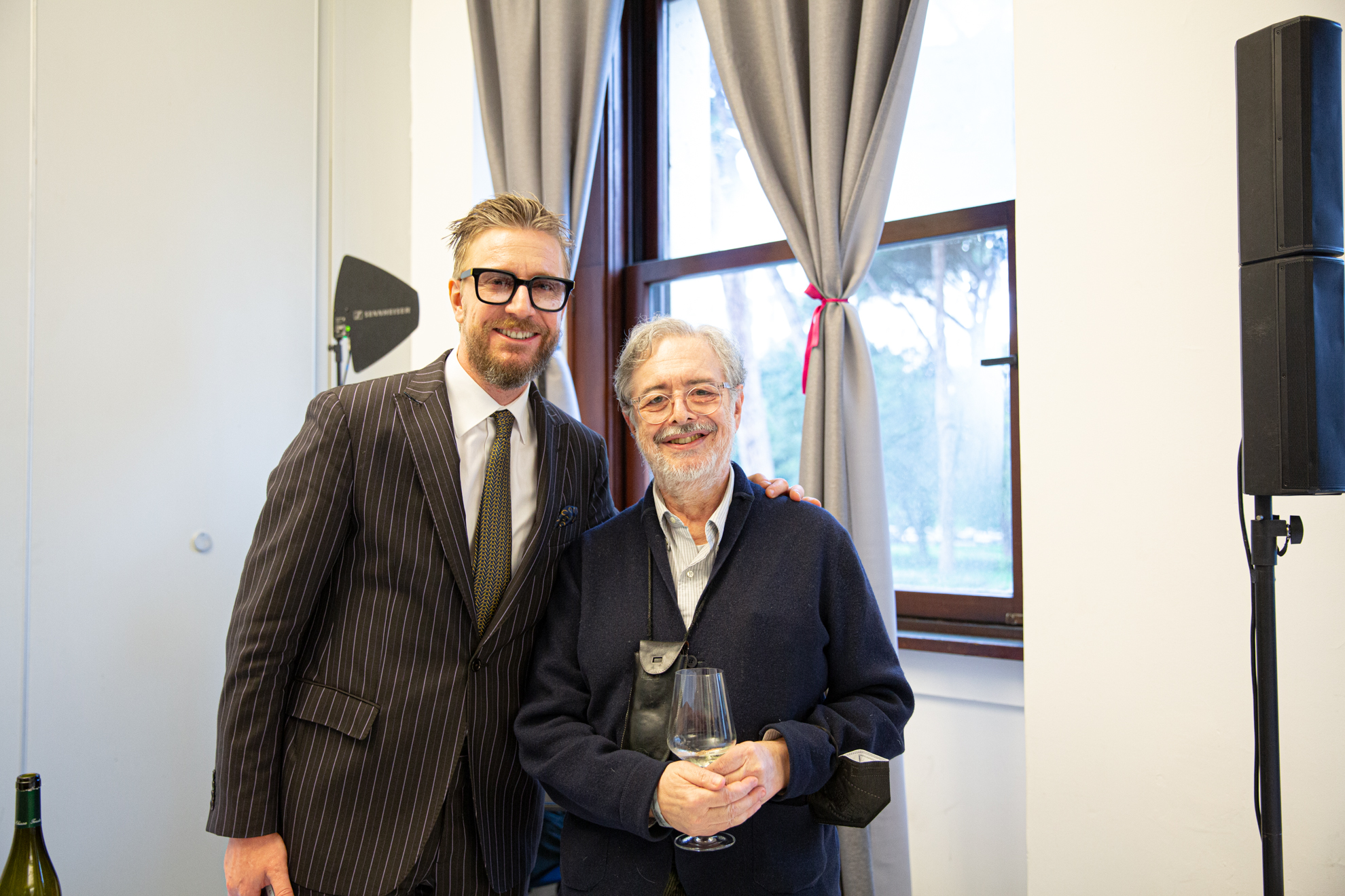 Alessandro Rossi con Daniele Cernilli, foto di Cristina Santini al Wine Cube 2023