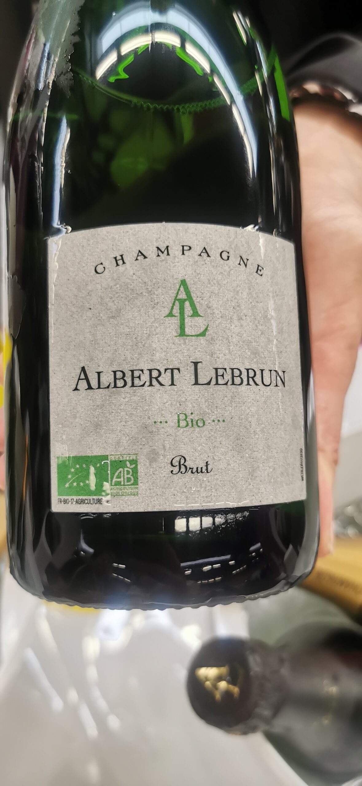 CHAMPAGNE BIO BRUT ALBERT LEBRUN, articolo: Modena Champagne Experience 2023, racconti e assaggi, foto autrice