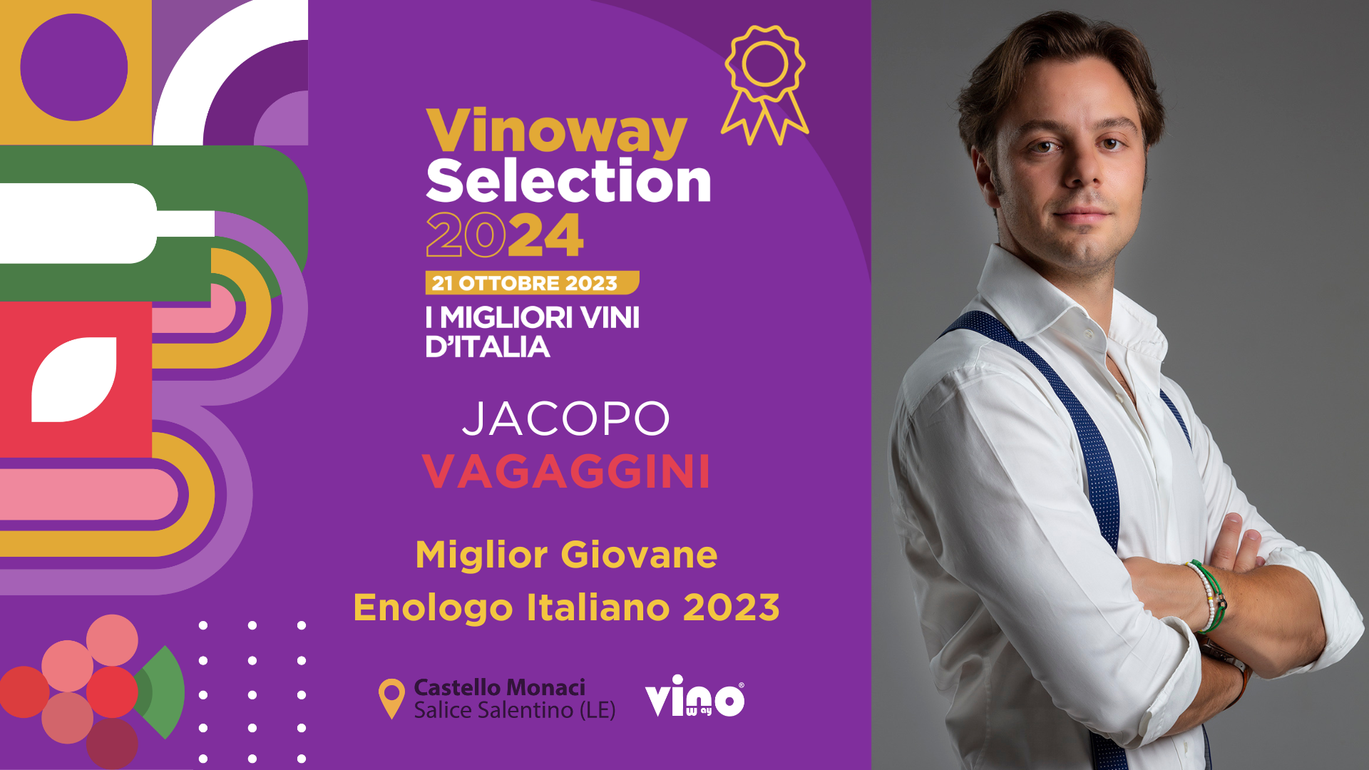 Jacopo Vagaggini è “Miglior Giovane Enologo Italiano” 2024, immagine da comunicato stampa