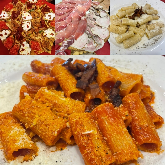 Piatti della cucina romana, articolo: Progetto ROMA DOCet 2023, II° Tour sul bordo del Vulcano, foto di Cristina Santini