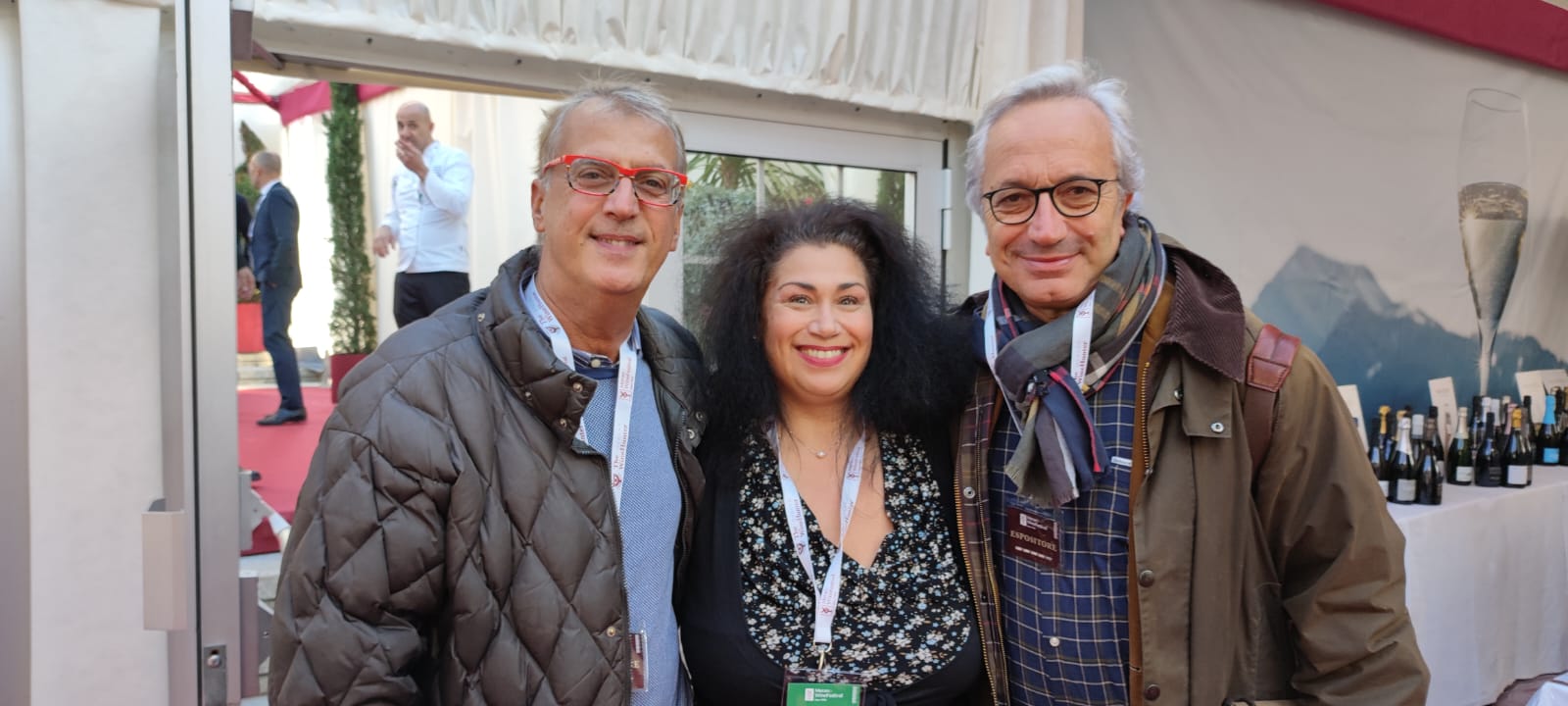 Guido Invernizzi e il Professore Luigi Moio Cantina Quintodecimo, foto di Carol Agostini