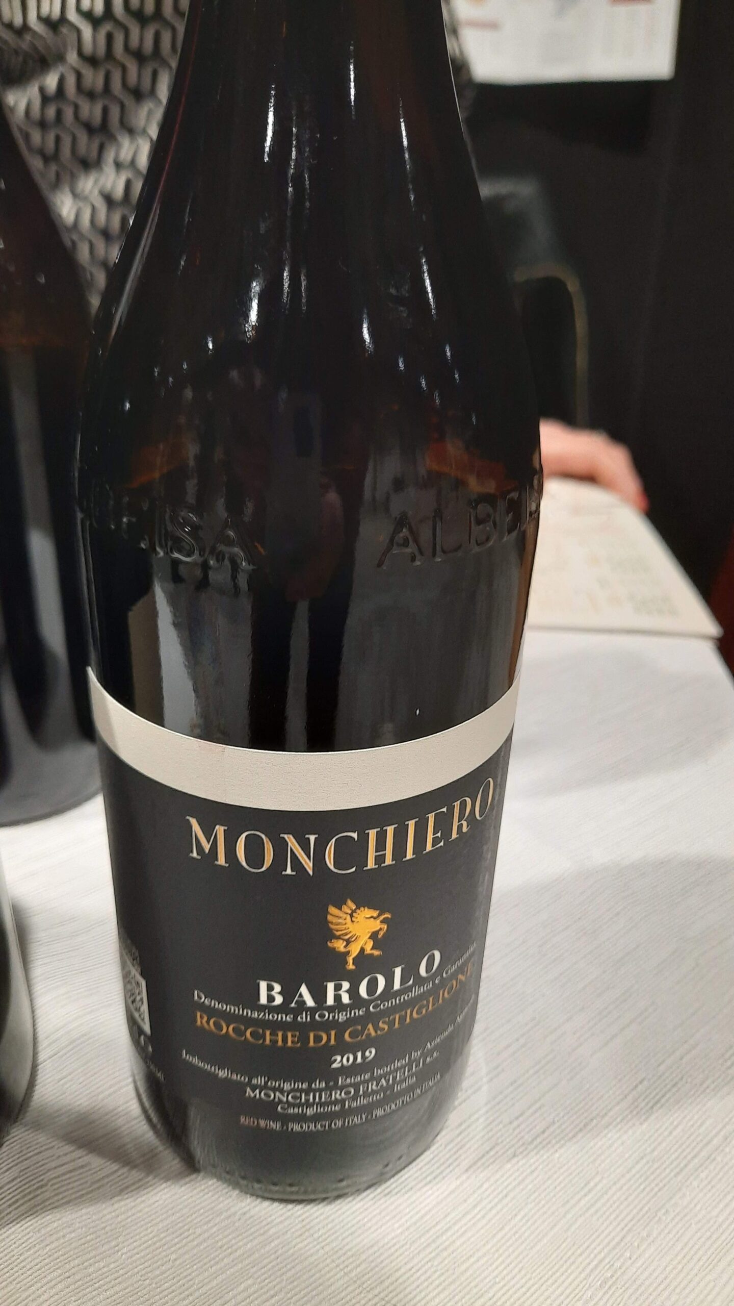 Barolo Rocche di Castiglione 2019 Monchiero, articolo: Saranno Famosi a Firenze in Stazione Leopolda, assaggi 2023, foto autore