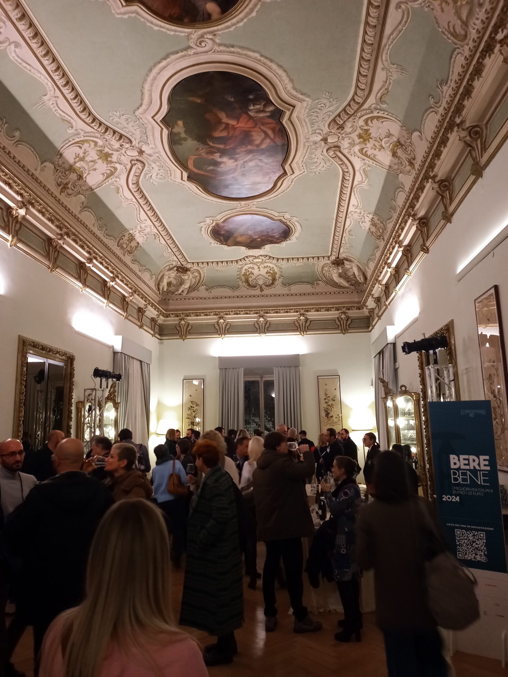 Le sale di Palazzo Brancaccio, Roma, articolo: BereBene del Gambero Rosso, grandi novità del 2024 in Guida, articolo e foto di Cristina Santini