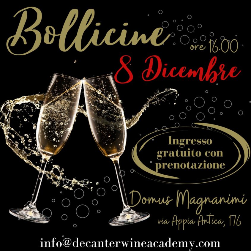 Bollicine Domus Magnanimi Roma 8 Dicembre 2023