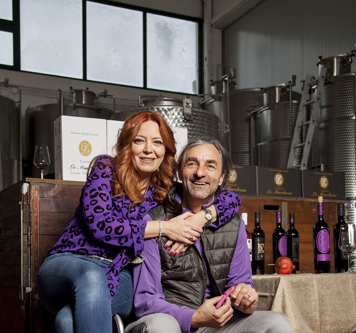 Marika Maggi e Sergio Grasso, articolo: Cantina La Marchesa vendemmia 2023, progetti e attualità, foto da sito