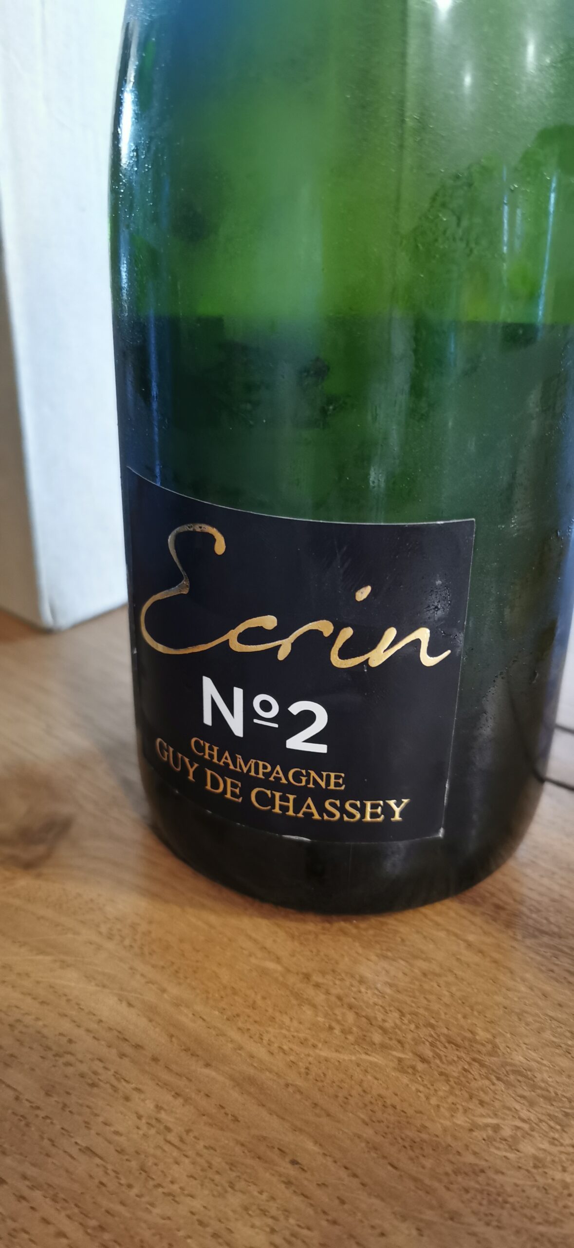 CHAMPAGNE ECRIN N 2 GUY DE CHASSEY, foto dell'autrice, articolo: Elsa Leandri in Champagne 2024, primo tour a Hermonville