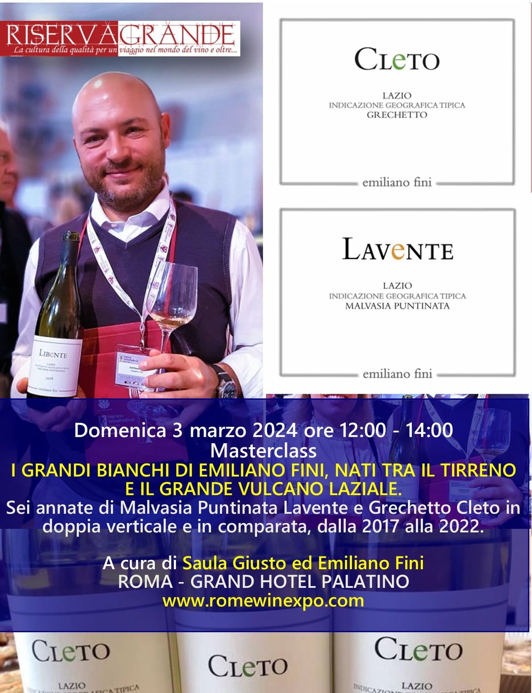 Rome Wine Expo edizione 2024, assaggi, calici ed emozioni, locandina evento