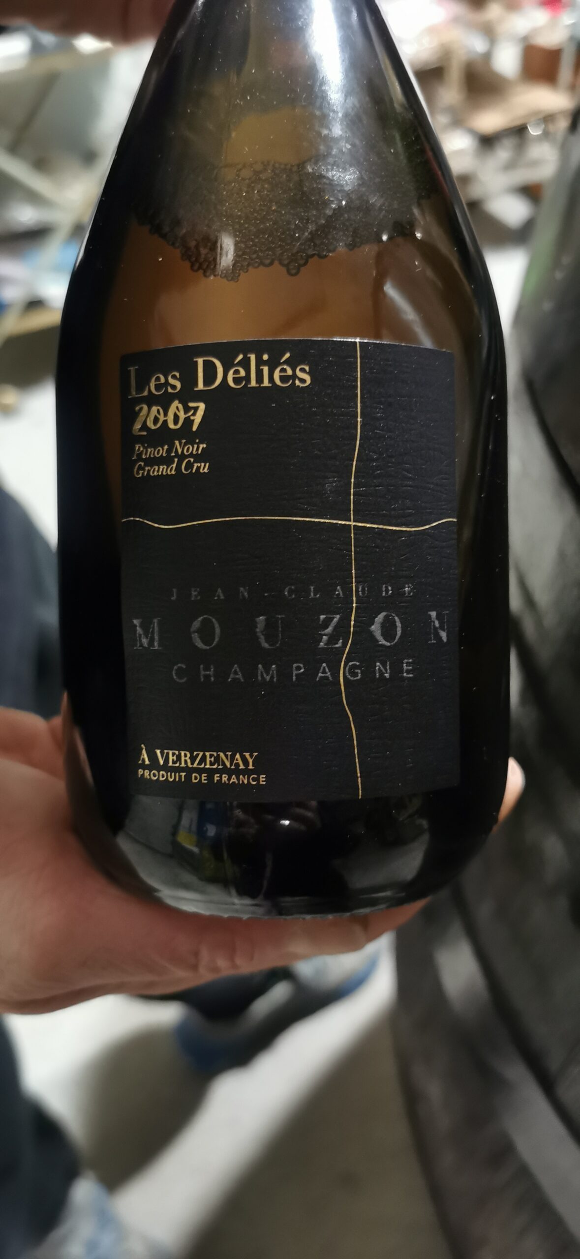Le Déliés 2007 (100% Pinot Nero) Champagne Jean Claude Mouzon, articolo e foto dell'autrice: Elsa Leandri in Champagne 2024, seconda tappa a Verzenay
