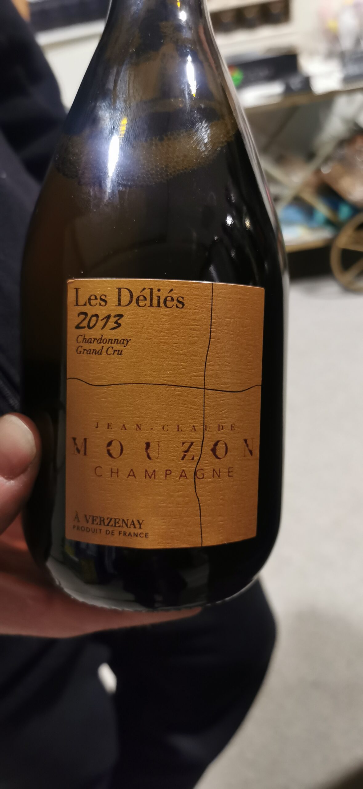 Le Déliés 2013 (100% Chardonnay) Champagne Jean Claude Mouzon, articolo e foto dell'autrice: Elsa Leandri in Champagne 2024, seconda tappa a Verzenay