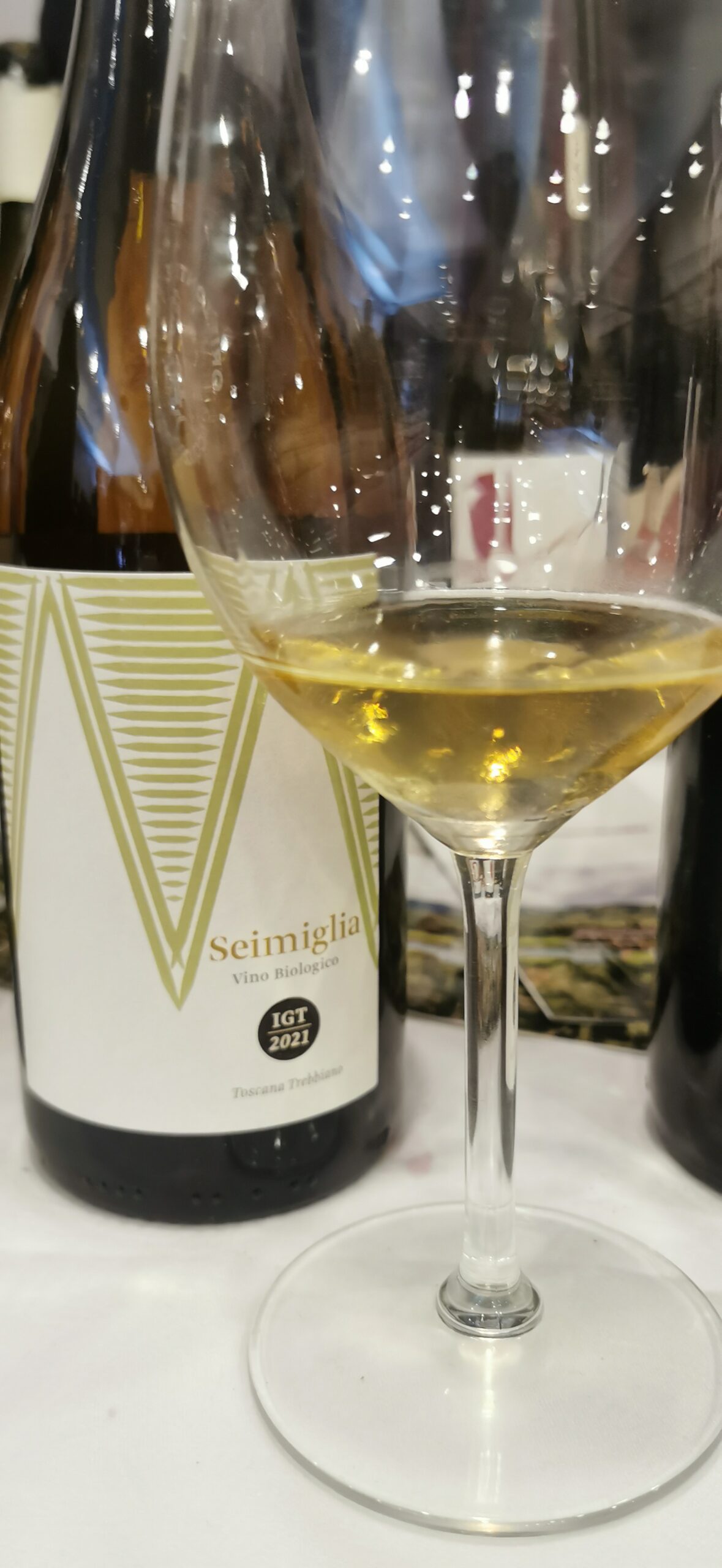 Seimiglia 2021- 100% Trebbiano- Colle di Bordocheo, articolo: Terre di Toscana 2024, un viaggio di assaggi tra i macerati, foto dell'autrice